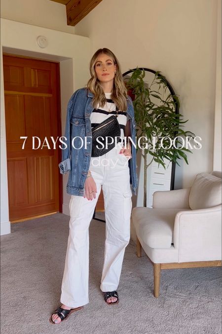 Day 7 of 7 spring looks! Lots of white and denim 
