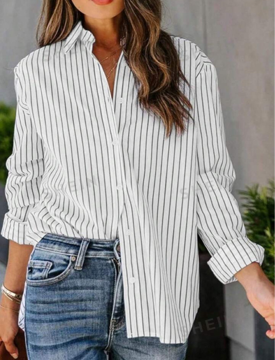 Oversized button front top/ fall tops 