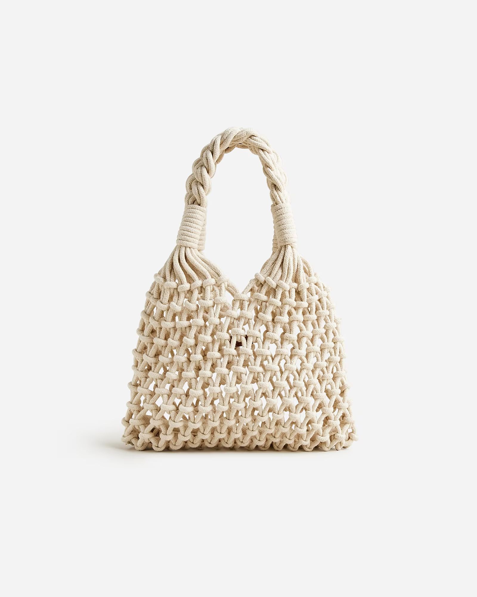 Small Cadiz hand-knotted rope tote | J.Crew US