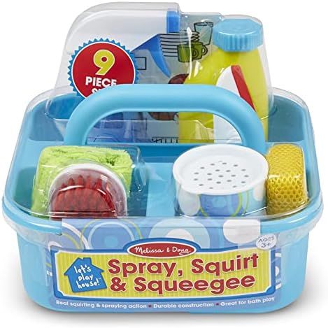 Melissa & Doug Spray, Squirt & Squeegee Play Set - Pretend Play Cleaning Set - Toddler Toy Cleani... | Amazon (US)