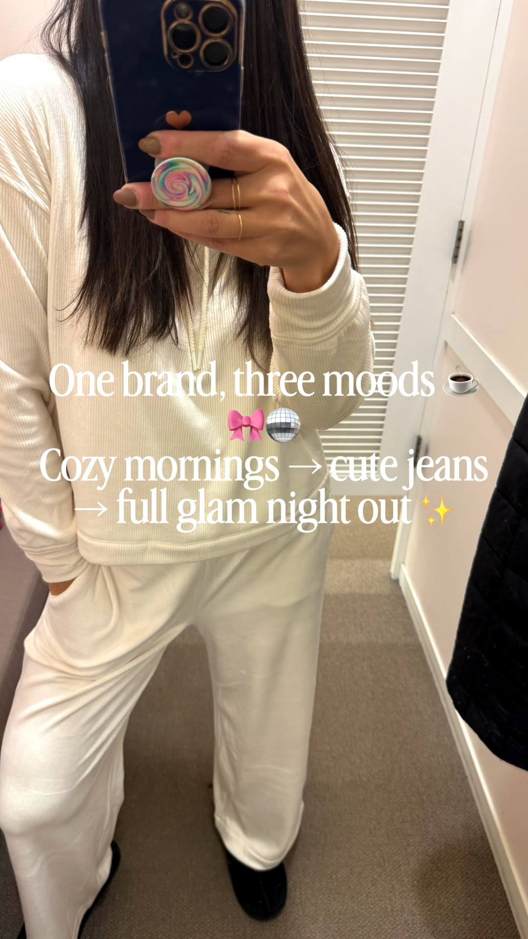 From cozy winter whites to bow-detail denim to party-ready sparkle — Loft has you covered for every occasion this season 🤍
Tap to shop my full look lineup — perfect for coffee runs, lunch dates, and holiday nights out ✨
#Loft #LoftStyle #WinterOutfits #HolidayStyle #PartyOutfit #LTKHoliday #LTKFinds #Reel #ExplorePage

#LTKHoliday #LTKStyleTip