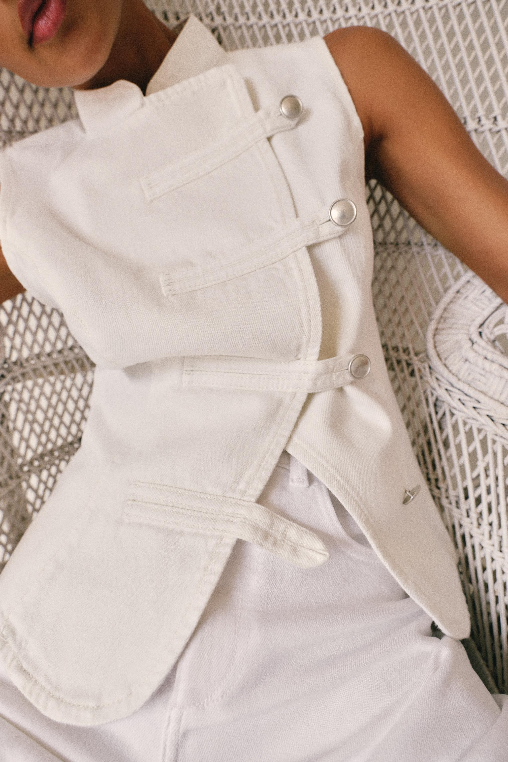 Z1975 FIREMAN CLASP DENIM TOP | Zara US