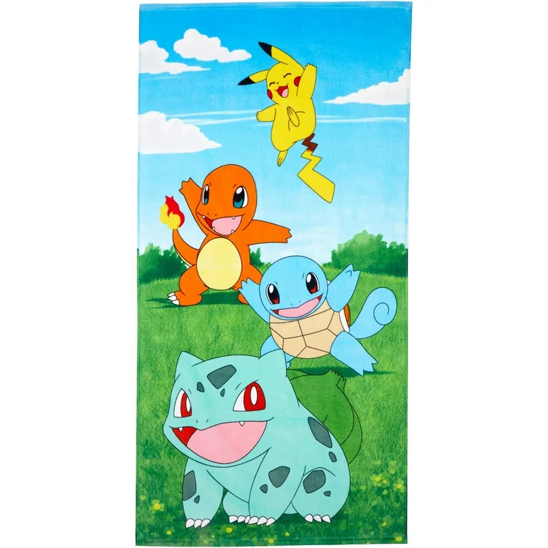 Pokemon Kids Bath Towel, 100% Cotton, 27" x 54" | Walmart (US)