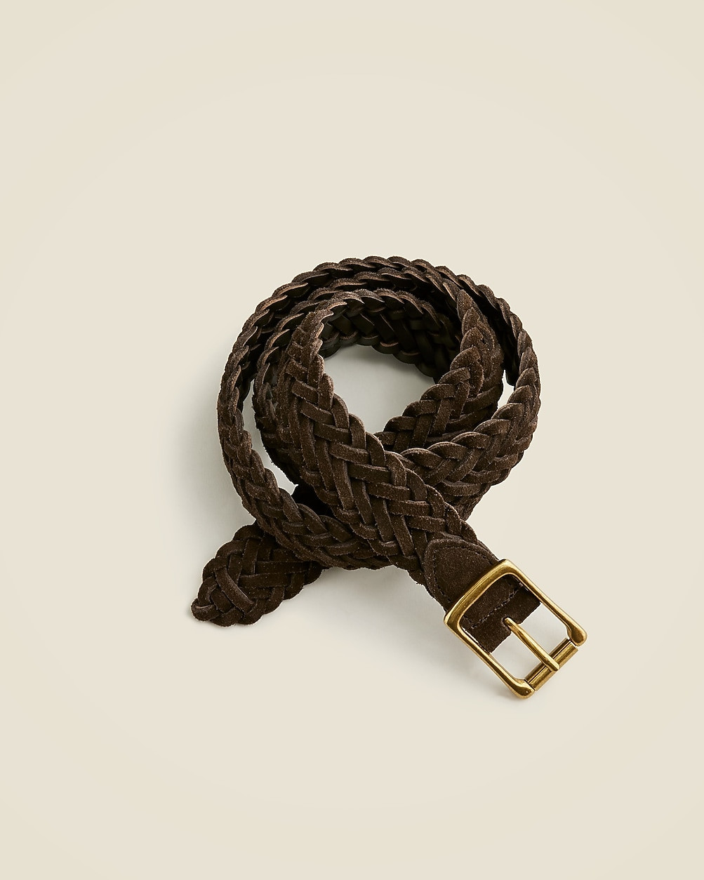 Italian braided-suede roller-buckle belt | J. Crew US