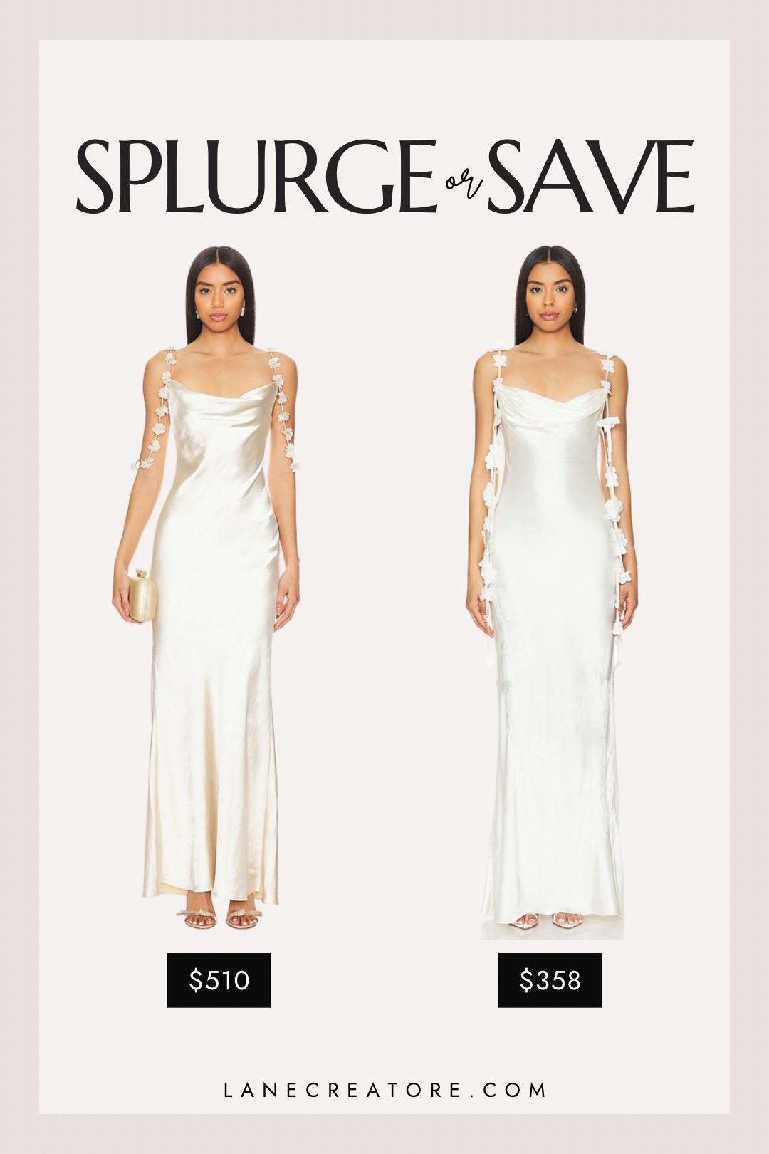 Self-Portrait dress dupe … Splurge or save?✨
.
.
.
Tags: Self Portrait Flower Dress dupe. Self Portrait Satin Dress dupe. Self Portrait Maxi Dress dupe. Self Portrait Champagne Dress dupe. Self Portrait cowl neck gown. Self Portrait bridal dress dupe. Self Portrait slip dress dupe. Self Portrait inspired style. Self Portrait dupes. Floral strap satin gown. Elegant white gown dupe. Designer bridal shower dress. Look for less. Splurge or save fashion.


#LTKStyleTip #LTKWedding