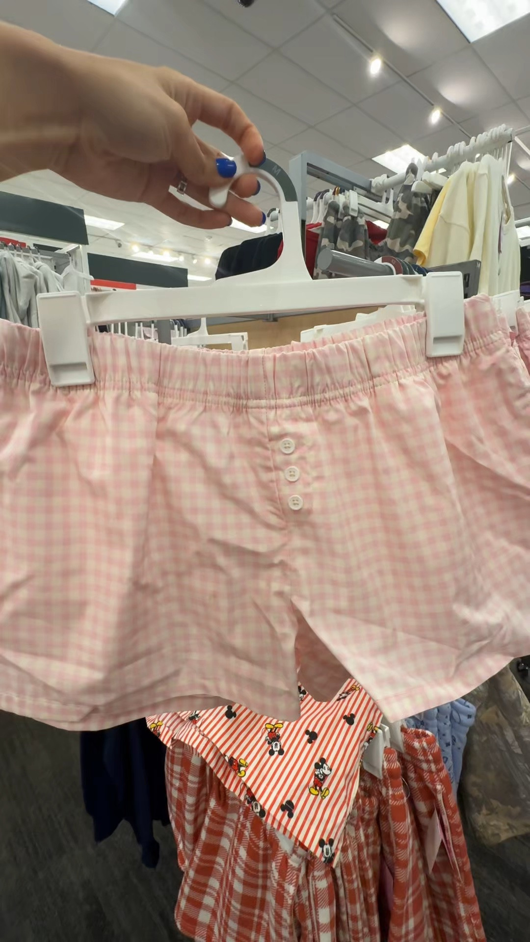 new loungewear at target right now 🛍️  #gingham #camo #boxershorts #matchingset #targetfinds