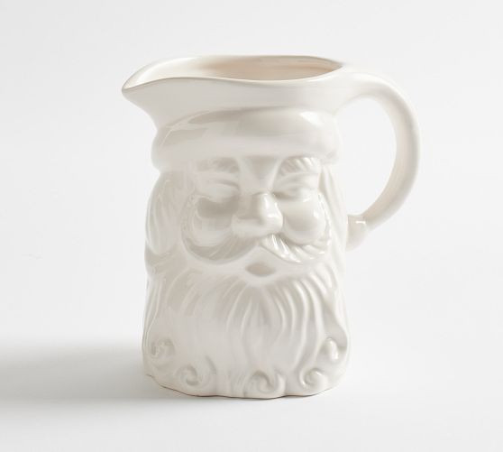Santa Claus Ceramic Pitcher | Pottery Barn (US)