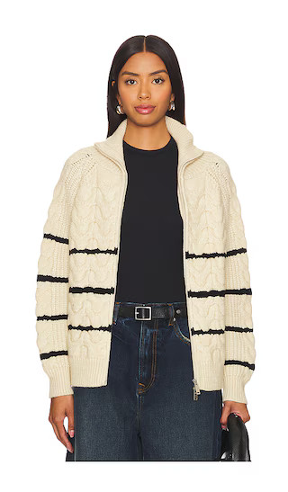 Bastille Sweater in Cream & Black | Revolve Clothing (Global)