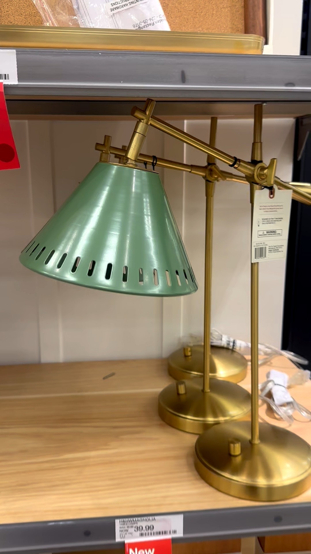 Target Magnolia Harrison and hand, green and brass task lamp, green reading book light

#LTKFindsUnder50 #LTKHome