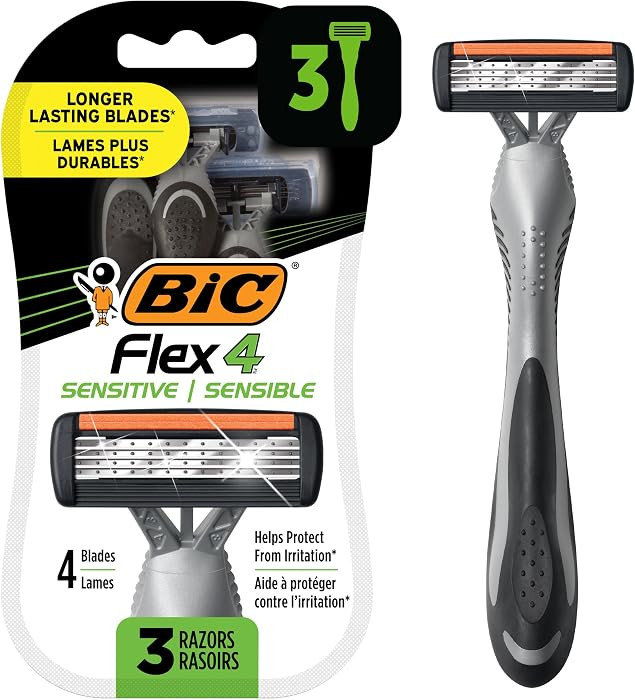 BIC Flex 4 Sensitive Disposable Razors for Men, For a Smooth, Ultra-Close and Comfortable Shave, ... | Amazon (CA)