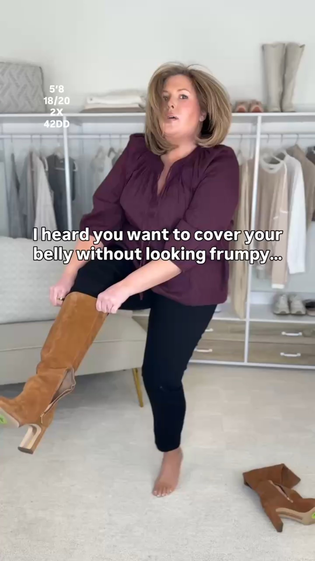 Wearing an 18/20 in the top and 18 in the jeans! This top is selling out but I found a lot more that would feel and fit the same way! For the boots, I think I would really like the EXTRA wide calf better!

Plus size fashion, everyday outfit, trendy fashion, comfy casual, midsize fashion, wide calf boots, mom style, plus size outfit ideas, winter fashion 

#LTKPlusSize #LTKMidsize #LTKOver40