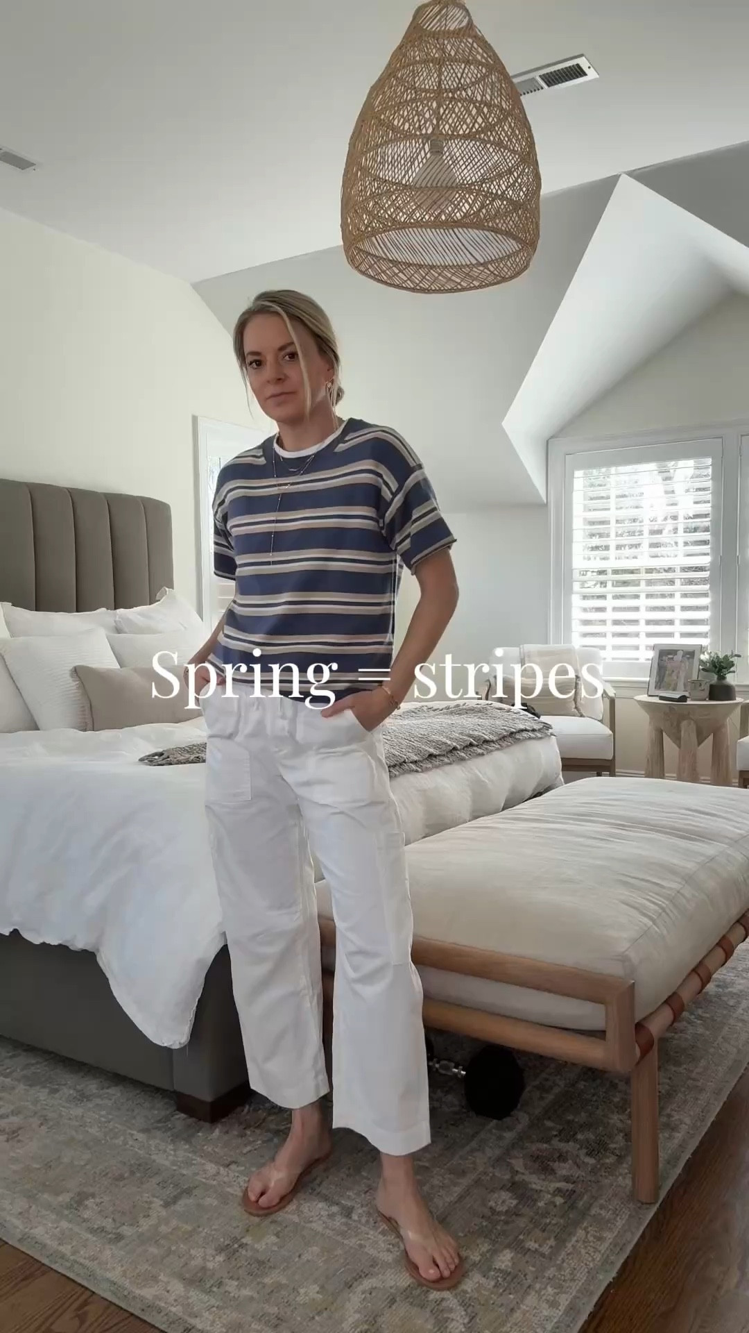 stripes for spring? Yes, please! Cute and effortless look for everyday life. I also linked a few other striped favorites. 
-small tops, tts 
-26R pants, tts, I’m 5’5 (use code STYLEDSNAPSHOTS for 15% off) 
-size 8 sandals, I’m a true 7.5, whole sizes only 
-10mm earrings  

spring outfit, striped sweater tee 

#LTKootd #LTKdayinmylife #LTKmomlife