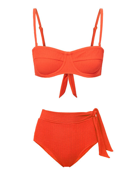 Nellie-Side Tie High Waist Bikini | Swimwear World