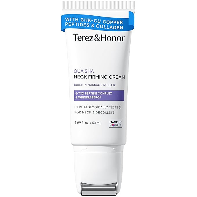 TEREZ & HONOR Gua Sha Neck Firming Cream: Korean Skin Care, Retinol, Collagen & GHK-CU Copper Pep... | Amazon (US)