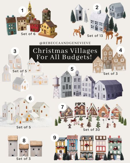 Christmas Villages for all budgets! ✨ #holidaydecor #holidayvillage #christmasdecor 

#LTKHoliday #LTKSeasonal #LTKhome