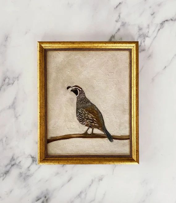 QUAIL Art Print  Quail Oil Painting Print  Winter Art  Fall | Etsy | Etsy (US)