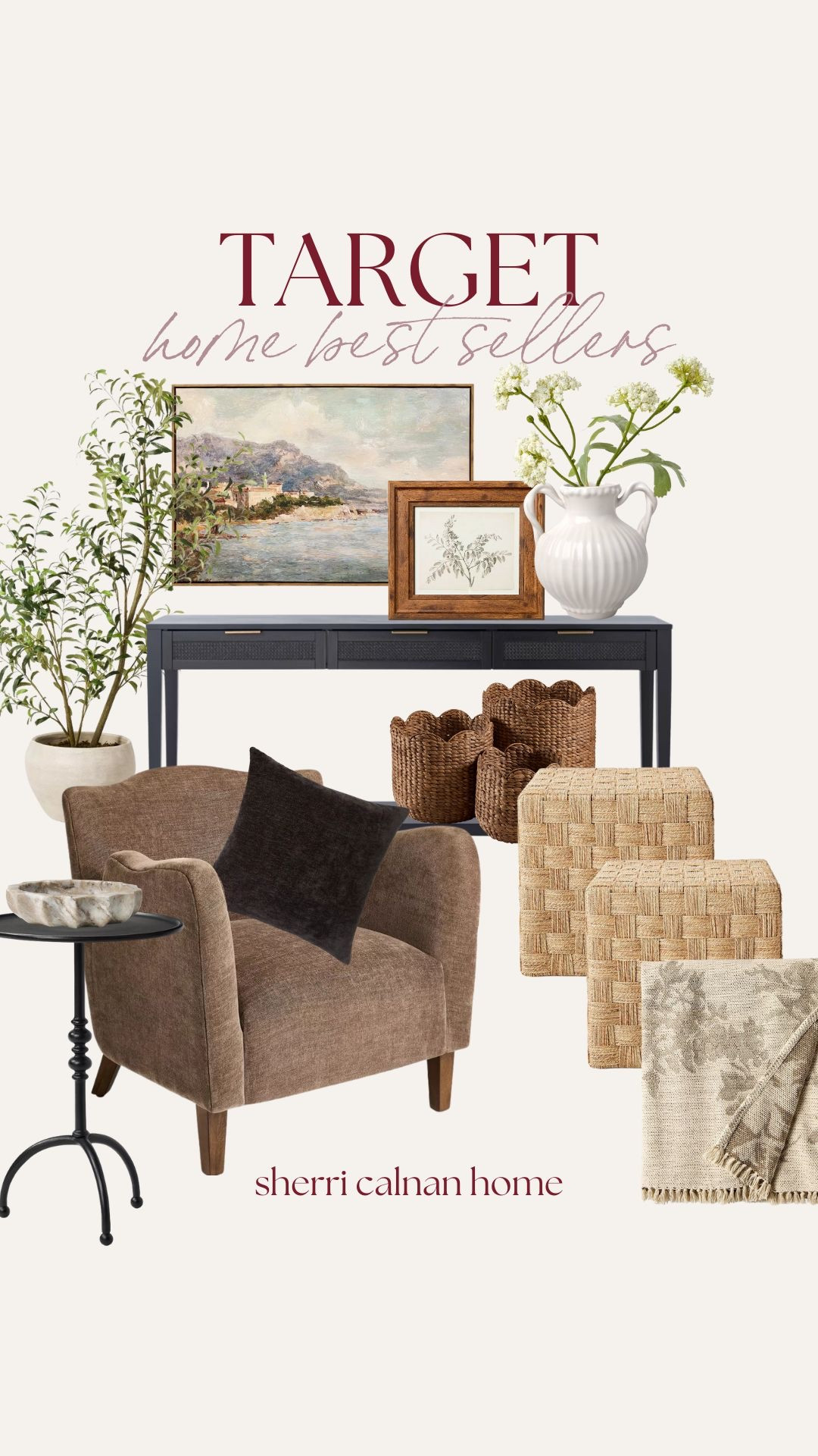 Target home best sellers that bring comfort and function together, from cozy seating and woven storage to timeless art and neutral decor that works in every space. Target home decor, target best sellers, neutral home finds, cozy living room furniture, woven baskets, affordable home decor, timeless home style, sherri calnan home

#LTKHome