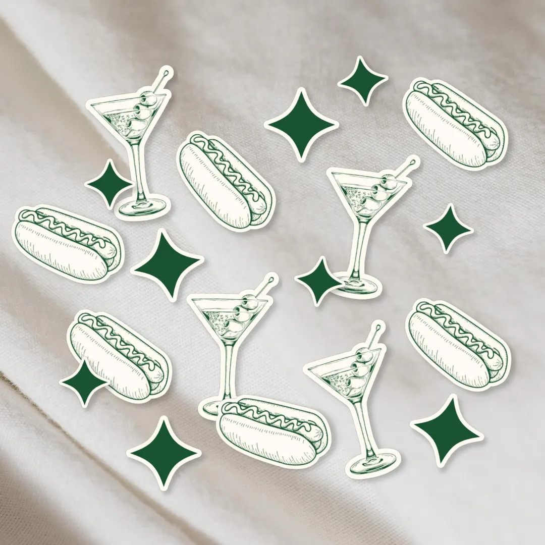 Tinis and Weenies Confetti | Tinis and Weenies Party Decorations | Dirty Martini Birthday Party D... | Etsy (US)