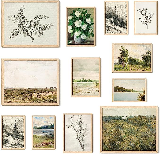 97 Decor Vintage French Country Decor - Vintage Posters, French Farmhouse Gallery Wall Art Prints... | Amazon (US)