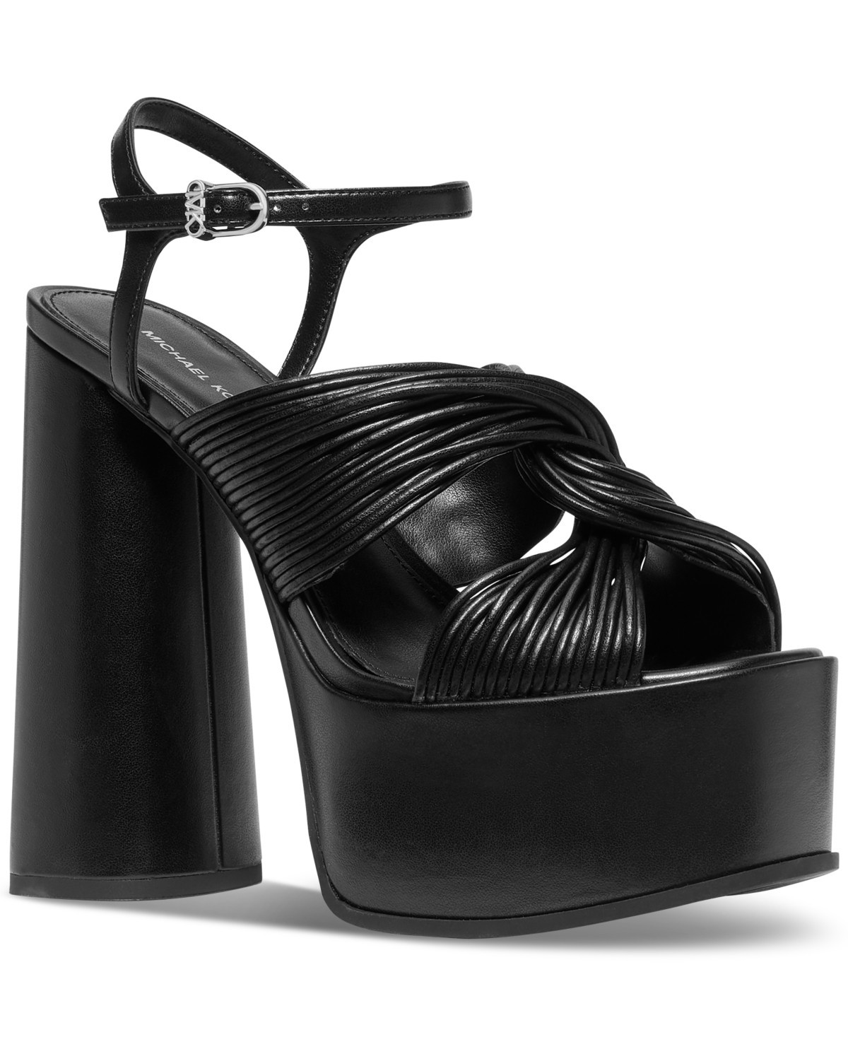 Michael Michael Women's Alessia Platform Sandals - Black | Macy's