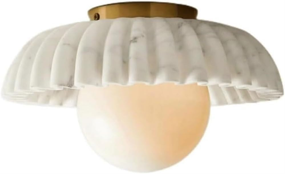 Nordic Home Farmhouse Bar Ceiling Lamp Close to Ceiling Light Fixtures Nordic Fluted Marble Ceili... | Amazon (US)