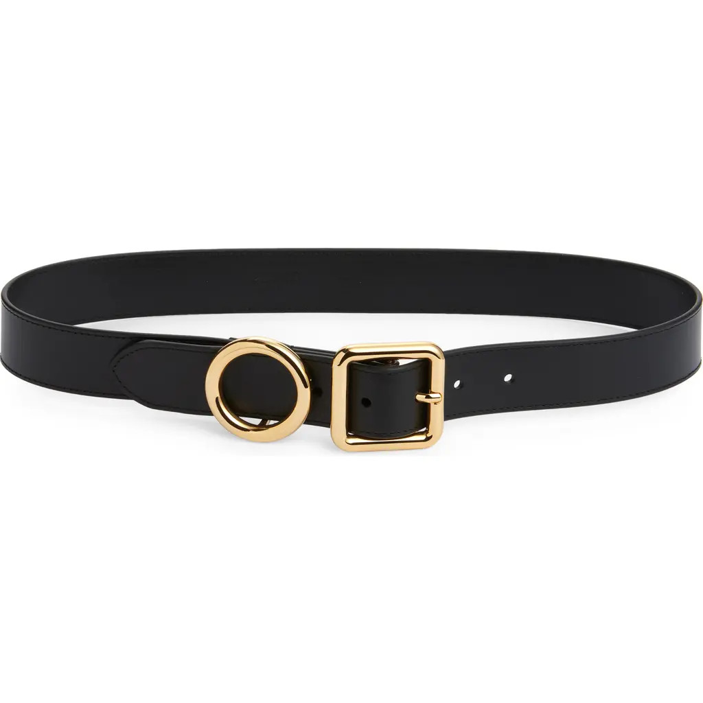 Jacquemus La Ceinture Regalo Leather Belt in Black at Nordstrom, Size 85 | Nordstrom