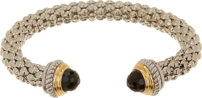 Black Topaz Mesh Cuff Bangle | Nordstrom Rack