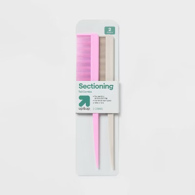 Tail Styling Combs - 2pc - Pink and Gray - up&up™: Hair Styling for All Hair Types | Target