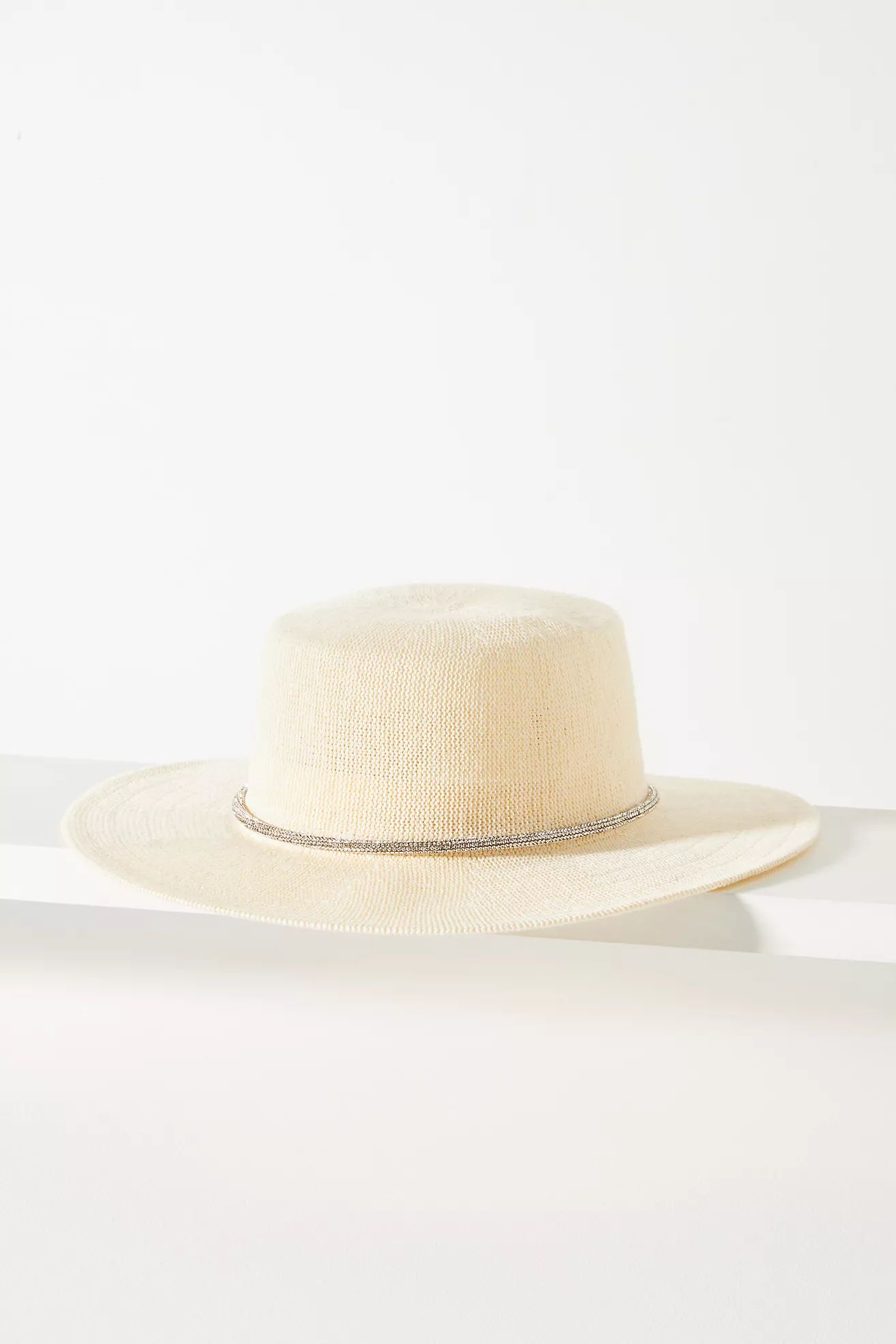 Rhinestone Boater Hat | Anthropologie (US)
