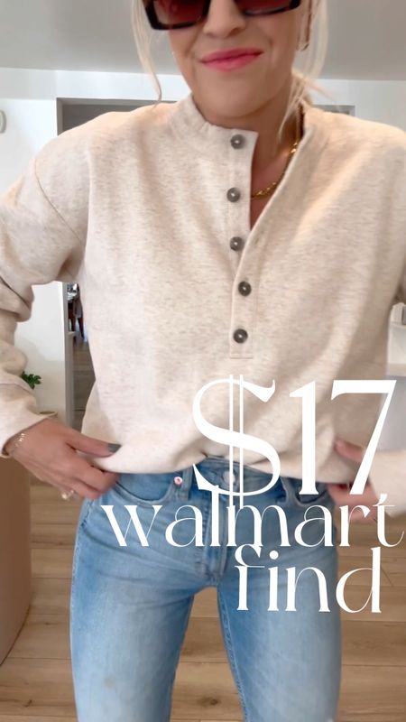 Walmart find! I’m wearing a size M in the green and cream and a large in the black! Great free people madewell lookalike 

#LTKsalealert #LTKstyletip #LTKfindsunder50