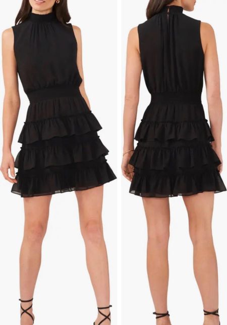 Black dress
Ruffle dress 
Dress 
#ltkunder100


#LTKFind #LTKU #LTKSeasonal
