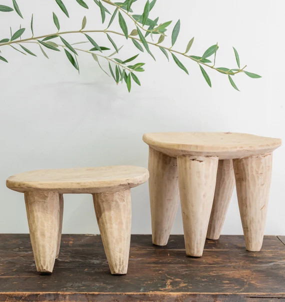 Light Wood African Senufo Stool free Shipping | Etsy | Etsy (US)
