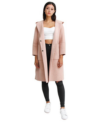 Women's Walk This Way Wool Blend Oversized Coat | Macy's
