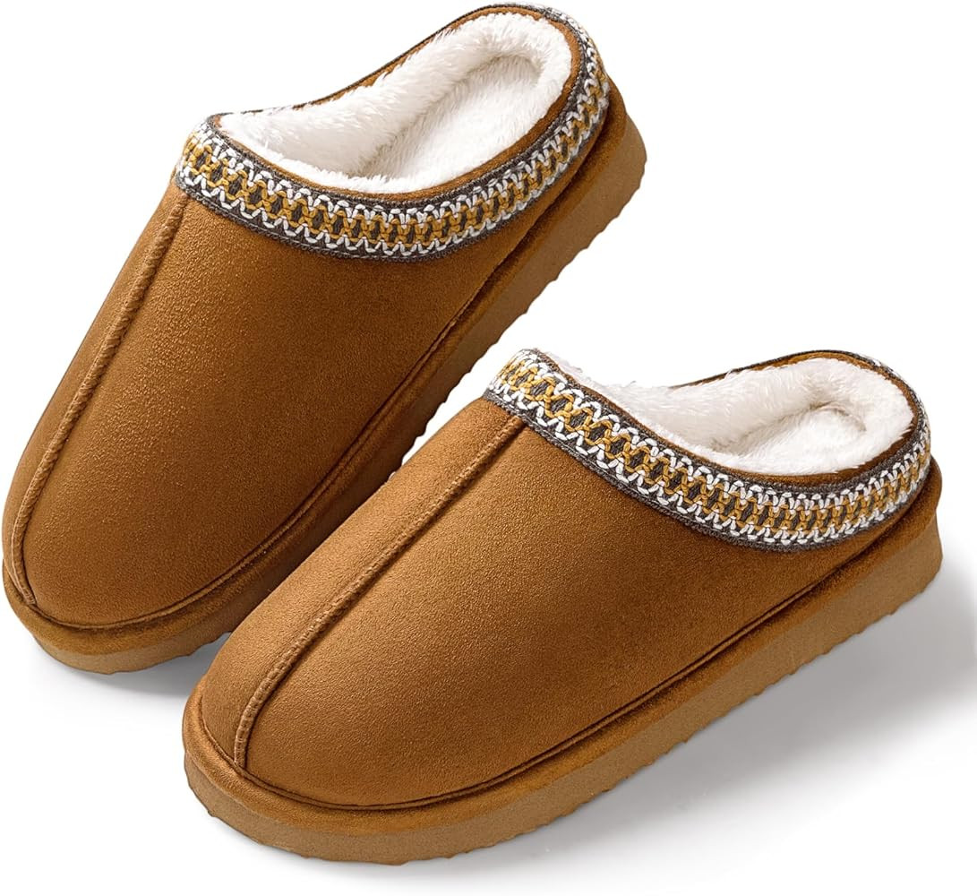 Homitem House Bedroom Slippers for Women Platform Shoes Indoor and Outdoor with Fuzzy Lining Hard... | Amazon (US)