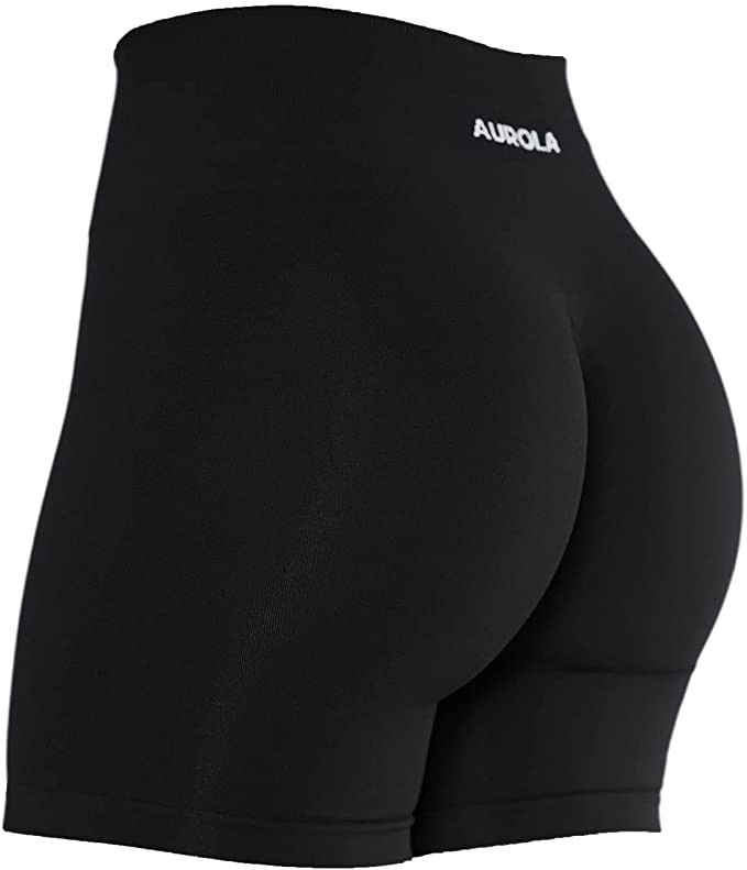 AUROLA Intensify Workout Shorts for Women Seamless Scrunch Short Gym Yoga Running Sport Active Ex... | Amazon (US)