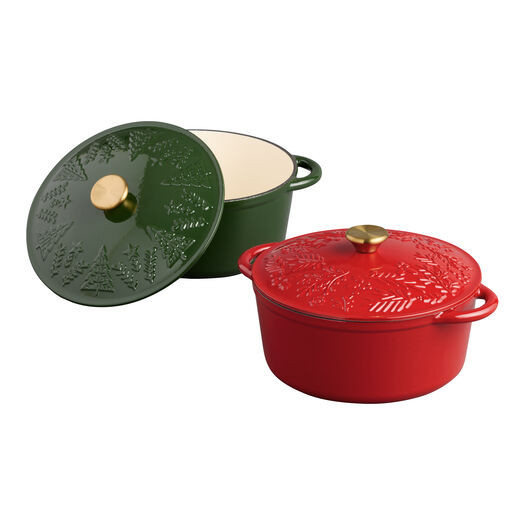 Enameled Cast Iron Embossed Scandi Dutch Oven 5 Quart by World Market | World Market