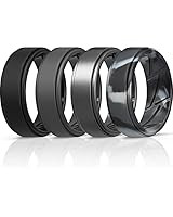 Solid Silicone Ring by Groove Life - Breathable Rubber Wedding Rings for Men, Lifetime Coverage, ... | Amazon (US)