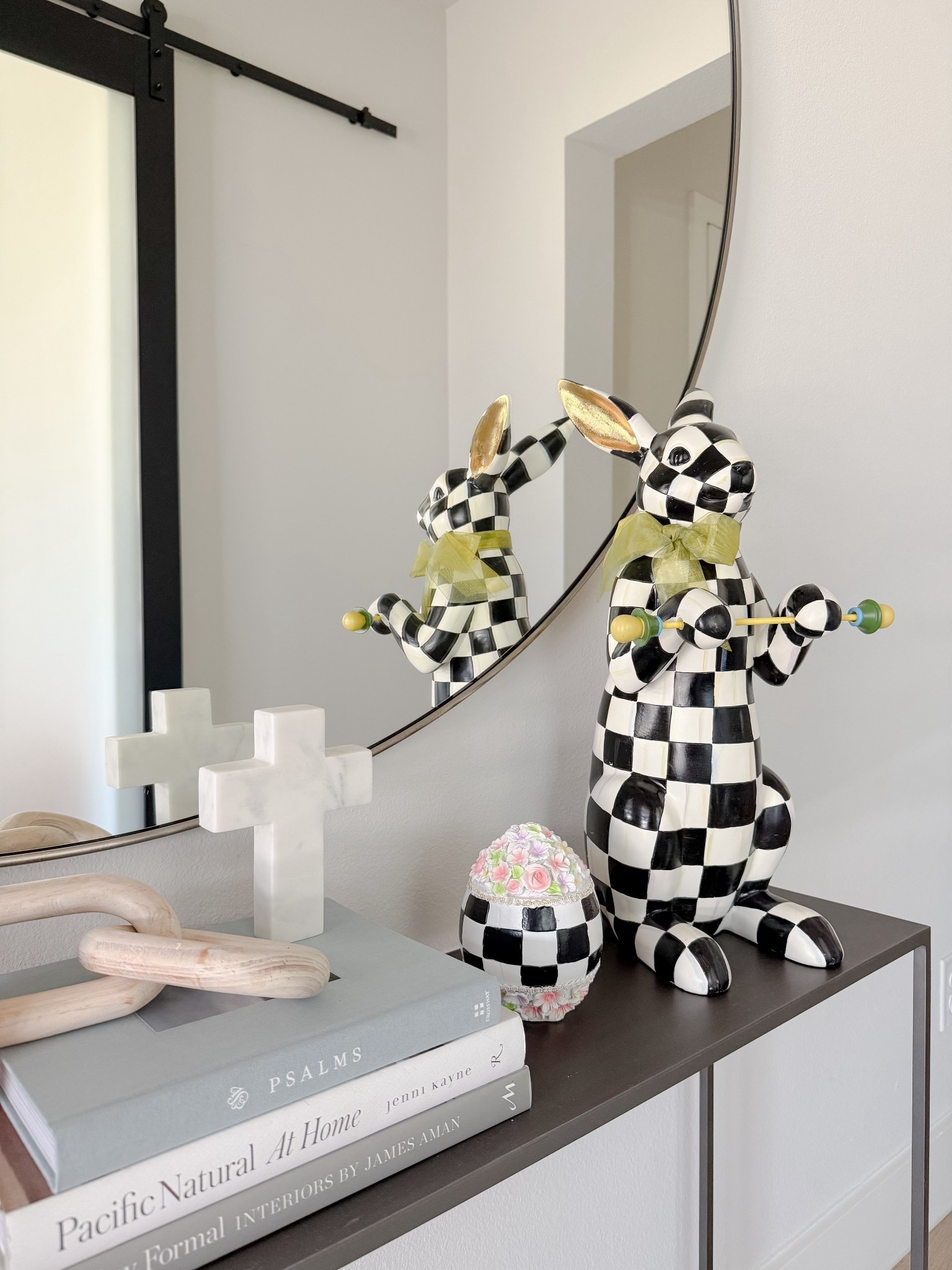 entryway spring decor 🤍💞🐇🌸🥚 save 20% off sitewide MacKenzie Child’s for members!  #entrywaydecor #springdecor #easterdecor

#LTKSeasonal #LTKHome #LTKSaleAlert