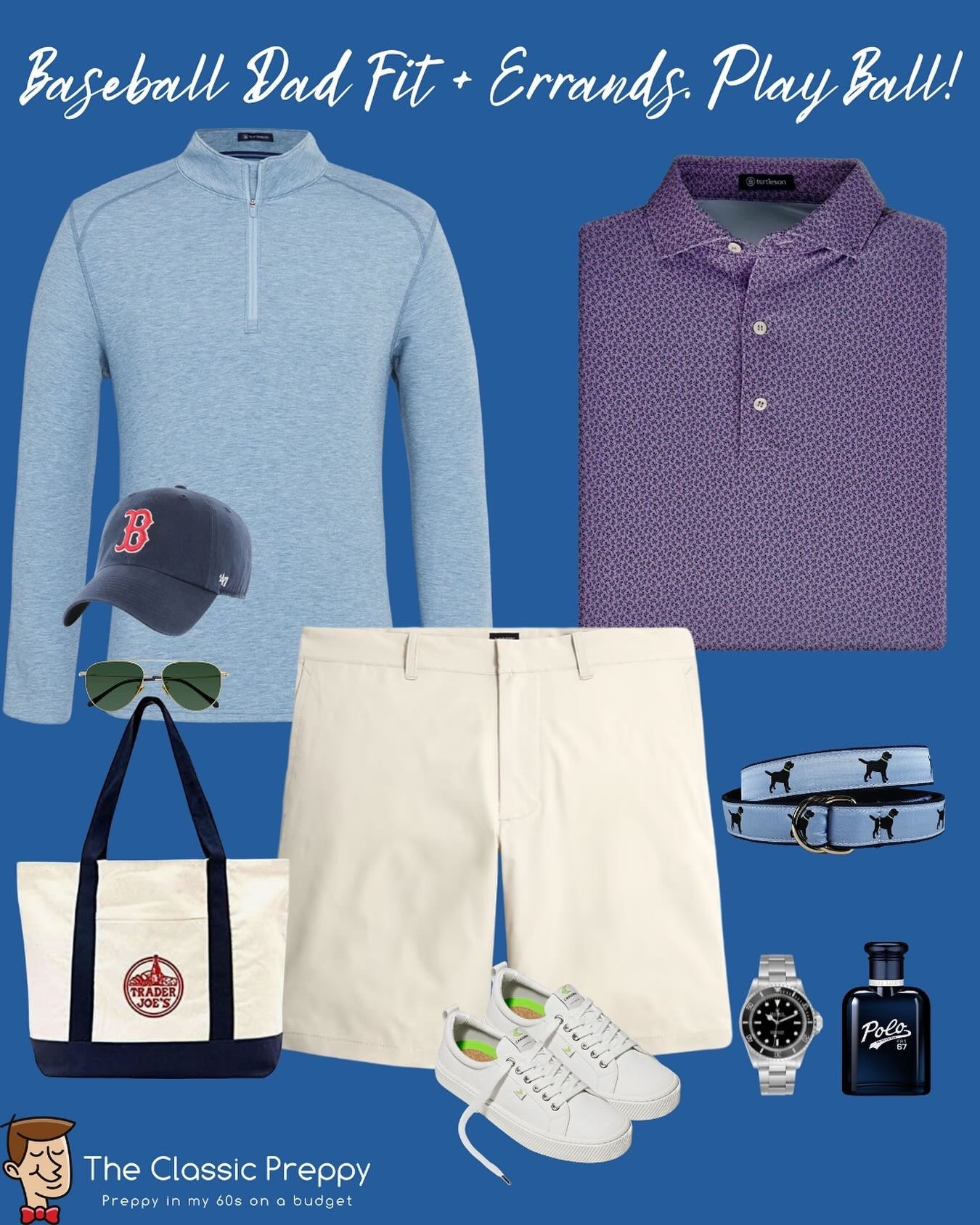 ⚾️ Baseball Dad Fit + Errands = Weekend Win 🙌

Perfect balance of ballgame casual and errand-ready style.

👕 Polo & 1/4 Zip: @turtlesonapparel 
🩳 Shorts: @jcrew
👟 Sneakers: @cariuma
👜 Tote: @traderjoes
🕶 Shades: @warbyparker 
🧢 Cap: @47 

#PreppyStyle #ClassicMenswear #LTKpreppy #DadStyle #NoBuyChallenge #PreppyOnABudget #ShopYourCloset

#LTKMens #LTKOver40 #LTKStyleTip