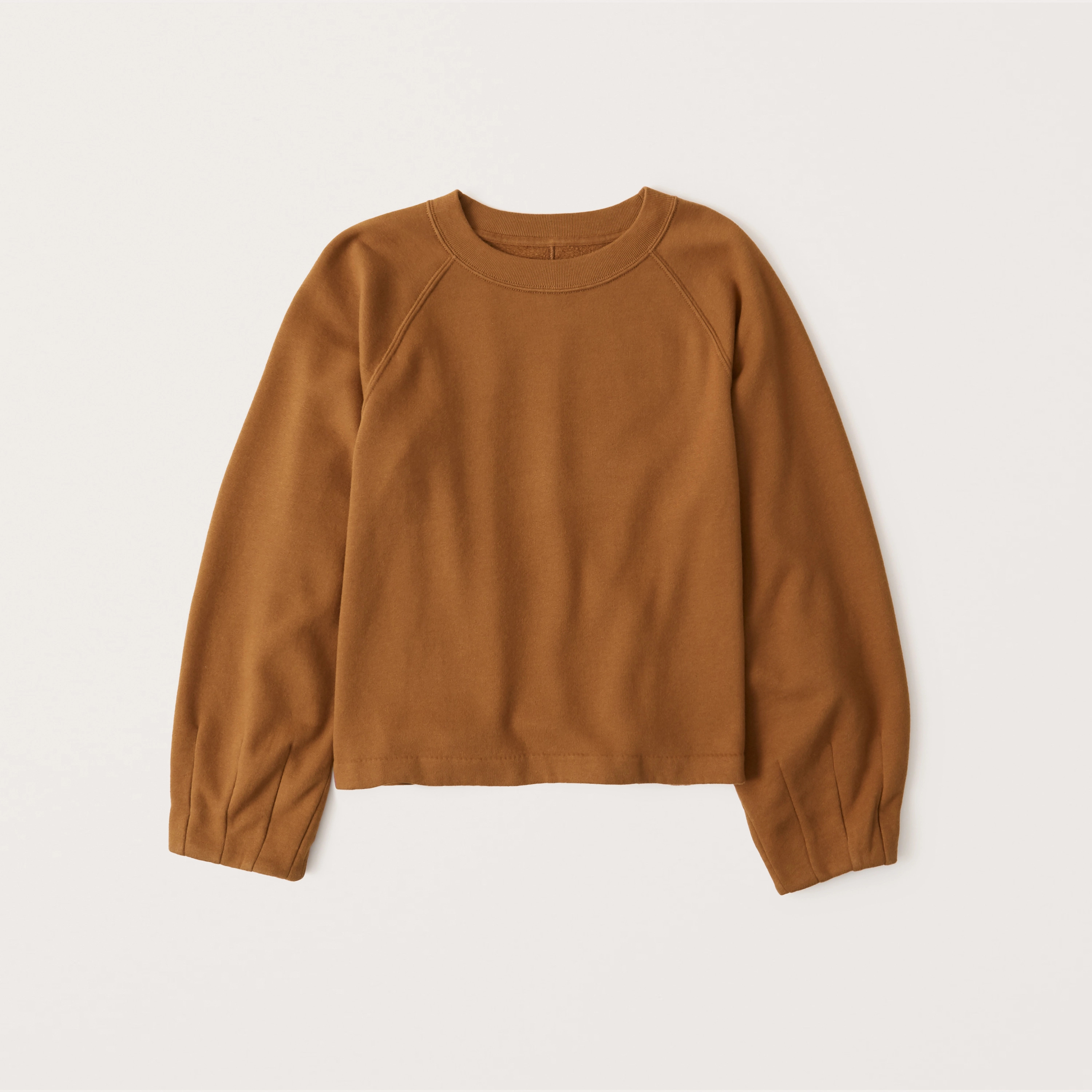 Pleated Puff Sleeve Sweatshirt | Abercrombie & Fitch (US)