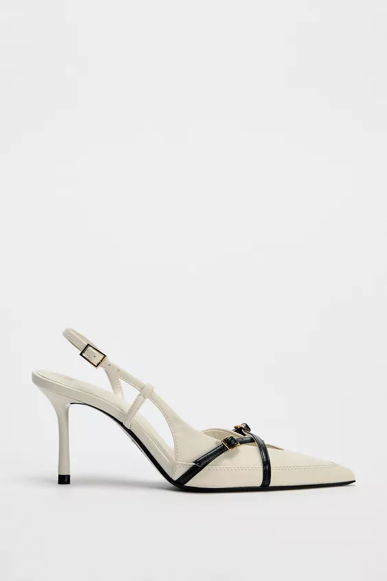 BUCKLED STRAP HEELED SHOES | Zara US