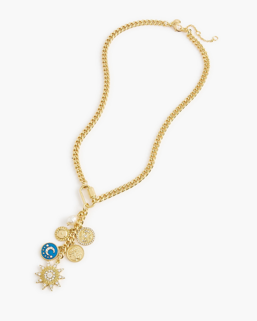 Carabiner celestial charm necklace | J.Crew Factory