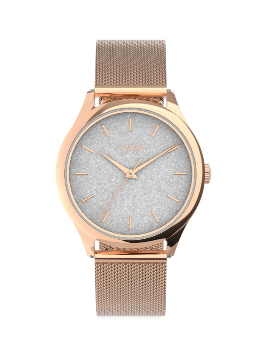 Timex Celestial Opulence Rose Goldtone Stainless Steel Watch | Saks Fifth Avenue