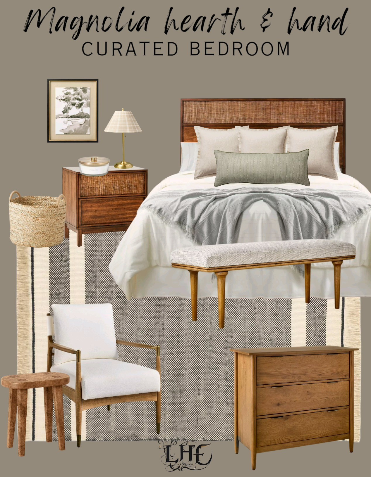 Magnolia hearth and hand new bedroom finds! Shop by clicking the thumbnails below 👇.  . . Wall art, Magnolia rug, Magnolia Hearth and Hand,  hearth and Hand Magnolia, bedroom furniture, living room inspo, bedroom, guest bedroom, master bedroom, bedroom wall art, target home, accent pillows, pillows, bedroom pillows, home decor, affordable home decor, spring decor, area rug, neutral home decor, spring home decor, farmhouse chair, accent chair, affordable home, neutral rug, modern farmhouse bedroom, farmhouse bedroom, farmhouse bedroom furniture, chair, bedroom chair, bedroom furniture, affordable bedroom furniture, headboard, affordable dresser, affordable nightstand, bedroom rug, target rug, bedroom bench, basket, target home decor, neutral bedroom furniture, neutral bedroom inspo, neutral bedroom, bedding, magnolia Hearth and Hand bedding 

#LTKHome #LTKStyleTip #LTKFamily