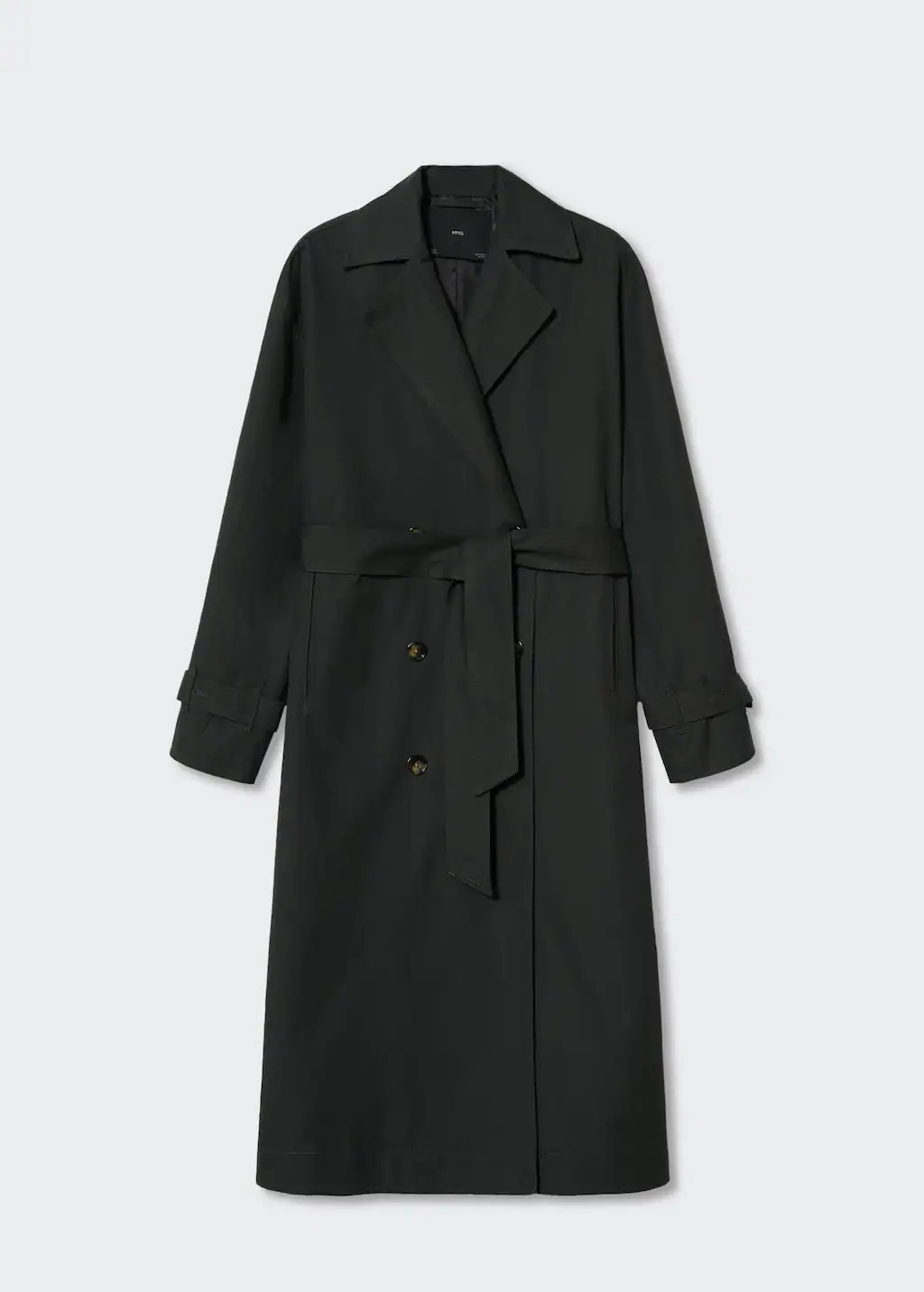 Oversized cotton trench coat | MANGO (US)