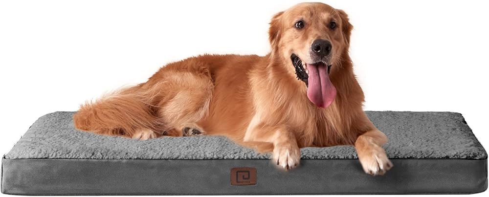 EHEYCIGA Orthopedic XL Dog Beds for Extra Large Dogs with Removable Washable Cover for Crate, Gre... | Amazon (US)