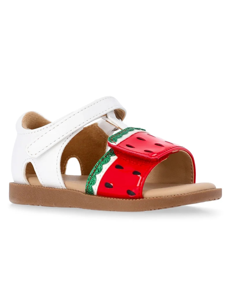 Wonder Nation Baby and Toddler Girls Fruit Sandals | Walmart (US)