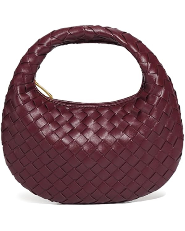 Woven Handbags for Women Hobo Bags for Women Casual Small Crossbody Bags Top Handle Purse Clutch | Amazon (US)