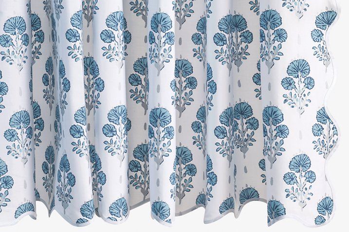 Jopin Shower Curtain, Mineral Blue | One Kings Lane