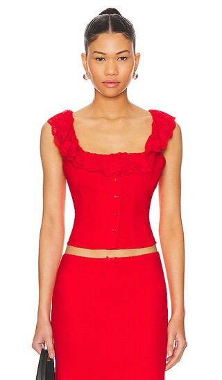 Paloma Top in Poppy | Revolve Clothing (Global)
